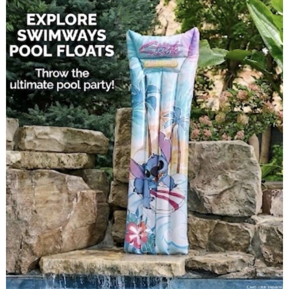 Disney Lilo &  Stitch Pool Float Suntanner Inflatable Swimming Pool Beach New